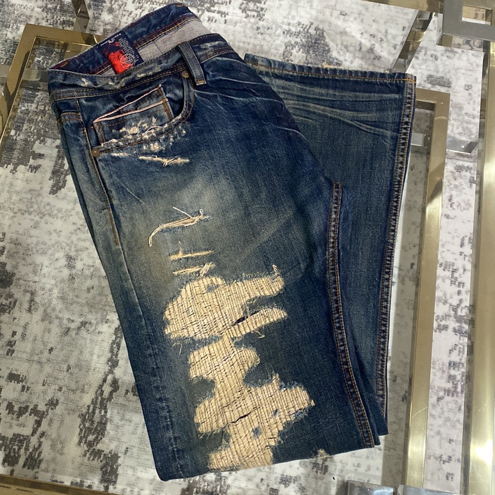 Men’s Vintage Distressed Cult of Individuality Jeans